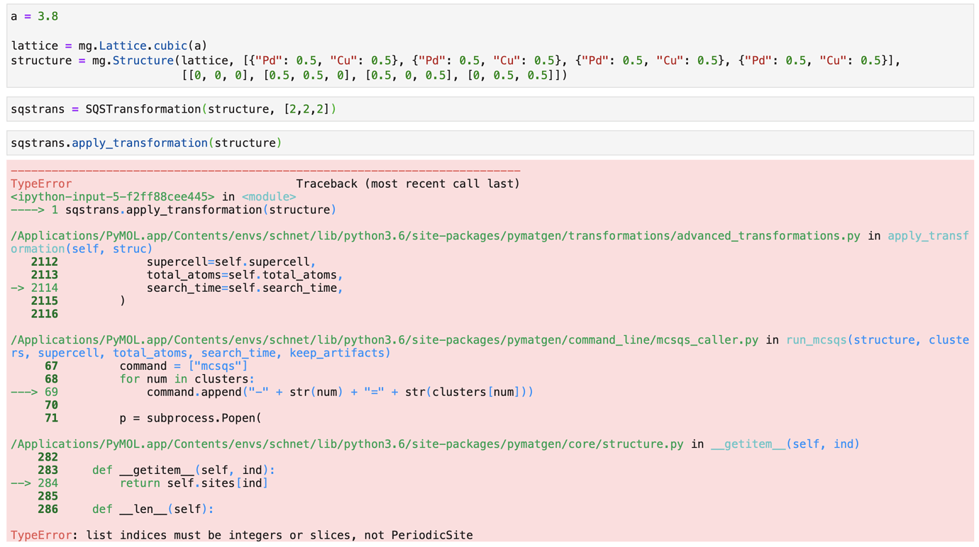 Problems with generating SQS structure for CuPd - pymatgen - Materials ...