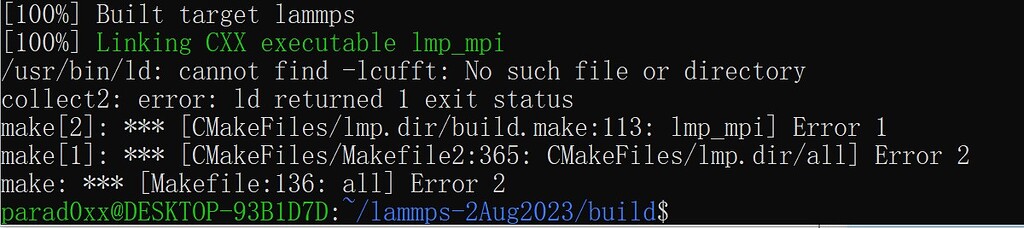 An error in building package KOKKOS with cmake - LAMMPS Installation ...